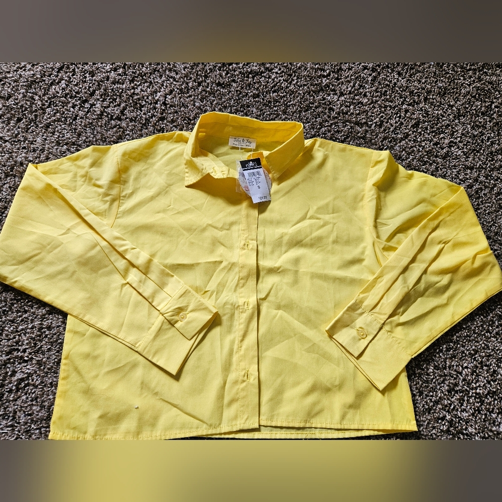 Yellow Button Down Dress Shirt